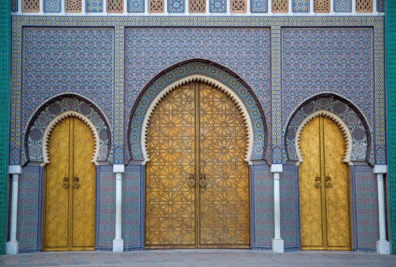 Rutas por Fez en Marruecos puerta ciudad azul